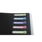 Trieur polypropylène 3 rabats 8 compartiments OPAK Noir EXACOMPTA