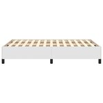 vidaXL Cadre de lit blanc 120x190 cm similicuir