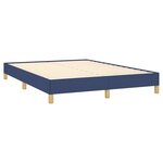 vidaXL Cadre de lit Bleu 140 x 200 cm Tissu