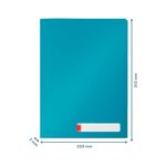 Chemise de présentation 3 rabats leitz cosy a4 polypropylène bleu - sachet de 3 - esselte