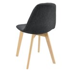 Lot de 6 chaises de salle à manger 86 x 53 x 47 cm noir 03_0006789