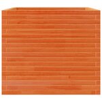 vidaXL Jardinière cire marron 80x80x68 5 cm bois de pin massif