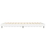 vidaXL Cadre de lit Blanc 140x190 cm bois d'ingénierie