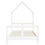 vidaXL Cadre de lit pour enfant blanc 80x160 cm bois de pin massif