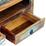 vidaXL Meuble TV avec 3 tiroirs Bois de récupération massif