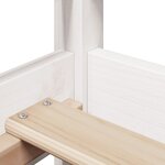 vidaXL Lit de jour avec toit blanc 90x190 cm bois de pin massif