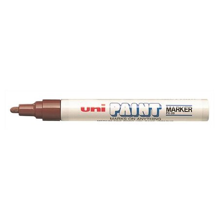 Marqueur Pointe conique moyenne PAINT Marker PX20 2,2 - 2,8mm Marron x 12 UNI-BALL