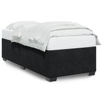 vidaXL Cadre de lit Noir 80x200 cm Velours