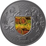 THE WINGS OF FREEDOM 1 Once Argent Proof Monnaie 1000 Satoshi United Crypto States 2025
