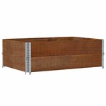 vidaXL Jardinière marron 120x80 cm bois massif de pin