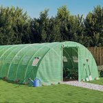 vidaXL Serre avec cadre en acier vert 56 m² 14x4x2 m