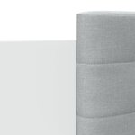 vidaXL Cadre de lit avec tête de lit et lumières LED blanc 160x200 cm