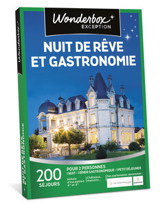 Coffret cadeau - WONDERBOX - Nuit de rêve et gastronomie