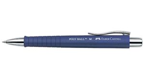 Stylo bille rétractable POLY BALL Soft touch 0 5 mm Bleu FABER-CASTELL