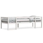 vidaXL Cadre de lit pour enfants blanc 90x200 cm bois de pin massif