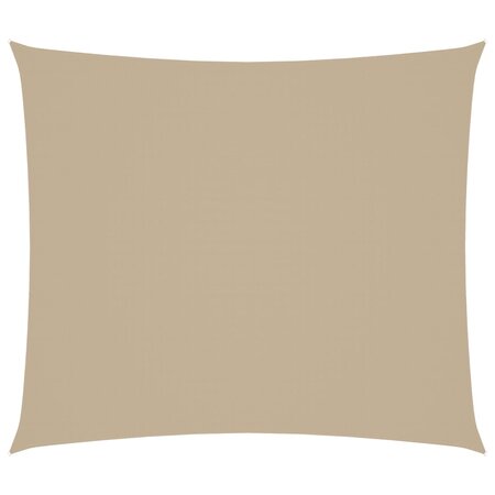 vidaXL Voile de parasol tissu oxford rectangulaire 2 5x3 m beige