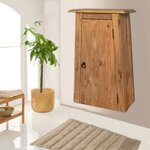 vidaXL Armoire latérale de salle de bain Pin massif 42x23x70 cm