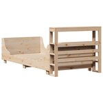 vidaXL Cadre de lit sans matelas 100x200 cm bois massif de pin