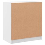 vidaXL Armoire latérale avec portes en verre blanc 68x37x75 5 cm