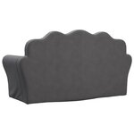 vidaXL Canapé pour enfants 2 places anthracite peluche douce