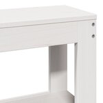 vidaXL Cadre de lit sans matelas blanc 200x200 cm bois massif de pin