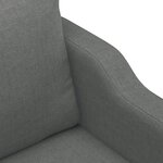 vidaXL Ensemble de canapés 4 Pièces avec coussins Gris foncé Tissu