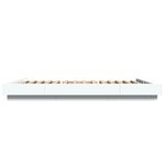 vidaXL Cadre de lit blanc 140x200 cm bois d'ingénierie