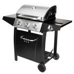 SOMAGIC Barbecue a gaz Brooklyn 350 - Noir et gris argenté