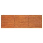 vidaXL Lit surélevé de jardin rouillé 240x80x77 cm acier corten