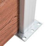 vidaXL Clôture de jardin WPC 180x105 cm Marron