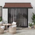 vidaXL Auvent manuel rétractable marron 300x250 cm