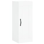 vidaXL Buffet haut Blanc 34 5x34x180 cm Bois d'ingénierie