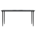 vidaXL Ensemble à manger de jardin 7 Pièces Noir Rotin PVC