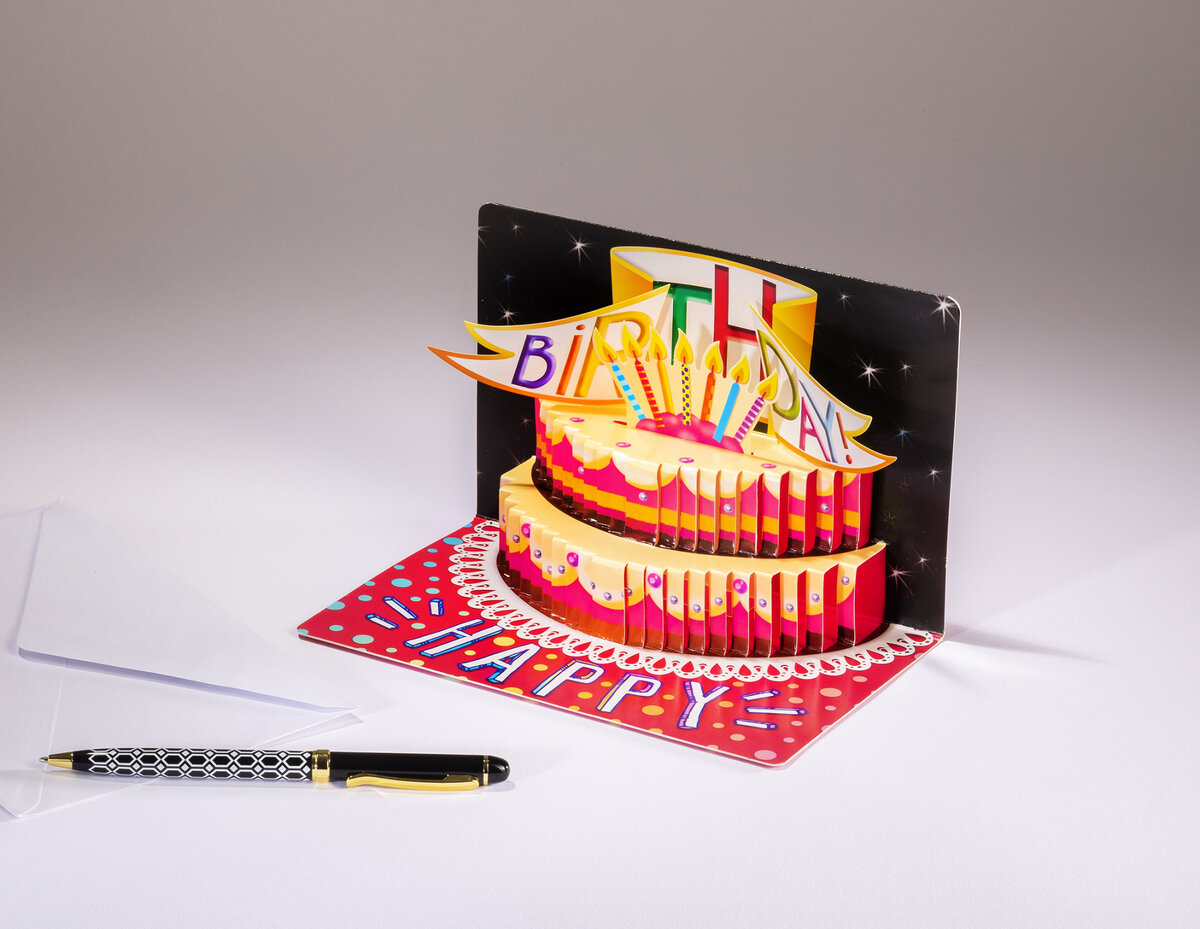 cARTe pop-up : un gâteau d'anniversaire bien appétissant - Les passions d'  ART