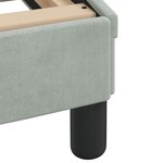 vidaXL Lit avec matelas gris clair 160x200 cm velours