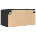 vidaXL Armoire murale noir 80x42 5x40 cm bois d'ingénierie