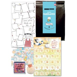 Pochette surprise naissance 5 cadeaux