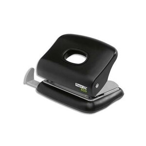 Perforateur 2 trous noir, capacité 20 feuilles. 80% de plastique recyclé RAPID