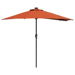 vidaXL Parasol de jardin Terre cuite 294 x 150 x 223 cm
