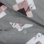 vidaXL Ensemble de housse de couette Gris 155x220 cm Coton