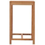 vidaXL Table de bar de jardin 60x60x105 cm bois de teck solide