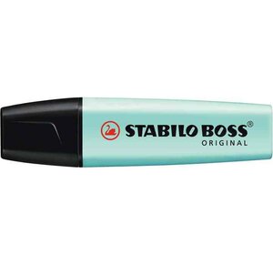 Surligneur BOSS ORIGINAL Pastel Pte Biseautée 2 - 5 mm Turquoise Pastel STABILO