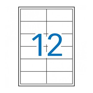 Apli Etiquettes Blanches Amovibles 97 x 42 4mm