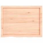 vidaXL Étagère murale 80x60x(2-6) cm bois de chêne massif non traité