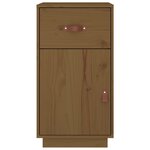 vidaXL Armoire de bureau Marron miel 40x50x75 cm Bois massif de pin