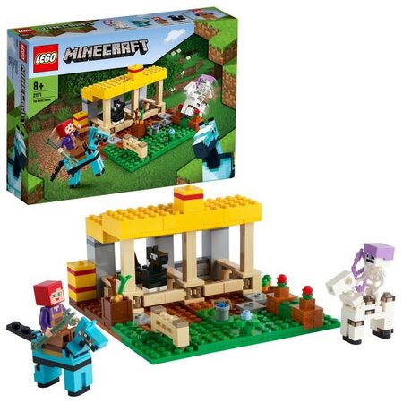 Lego 21171 minecraft™ l'écurie jouet ferme avec figurine cavalier squelette  jouet filles et garçons - La Poste