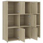 vidaXL Bibliothèque Chêne sonoma 90x30x90 cm Bois d’ingénierie