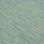 vidaXL Tapis à tissage plat d'extérieur 80x250 cm Turquoise