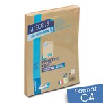 Lot de 1000 Enveloppes kraft brun C4 auto-adhésives