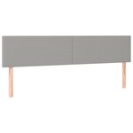 vidaXL Sommier à lattes de lit avec matelas Gris clair 200x200cm Tissu